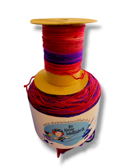 Ringel-Sockenwolle - Himbeerqueen-